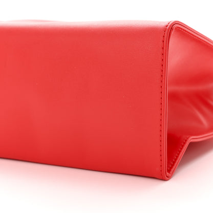 Telfar Vegan Leather Medium Shopping Bag Red 10 of 10