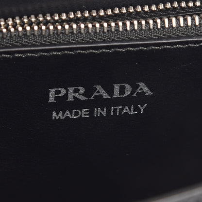 Prada City Calfskin Saffiano Racing Logo Elektra Shoulder Bag Fuxia Black 6 of 7