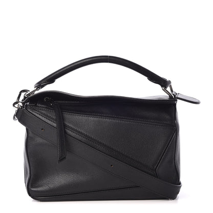 Loewe Calfskin Small Puzzle Bag Black 1 of 7