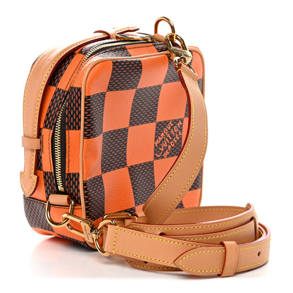 Louis Vuitton Damier Pop Chess Messenger Orange 3 of 9