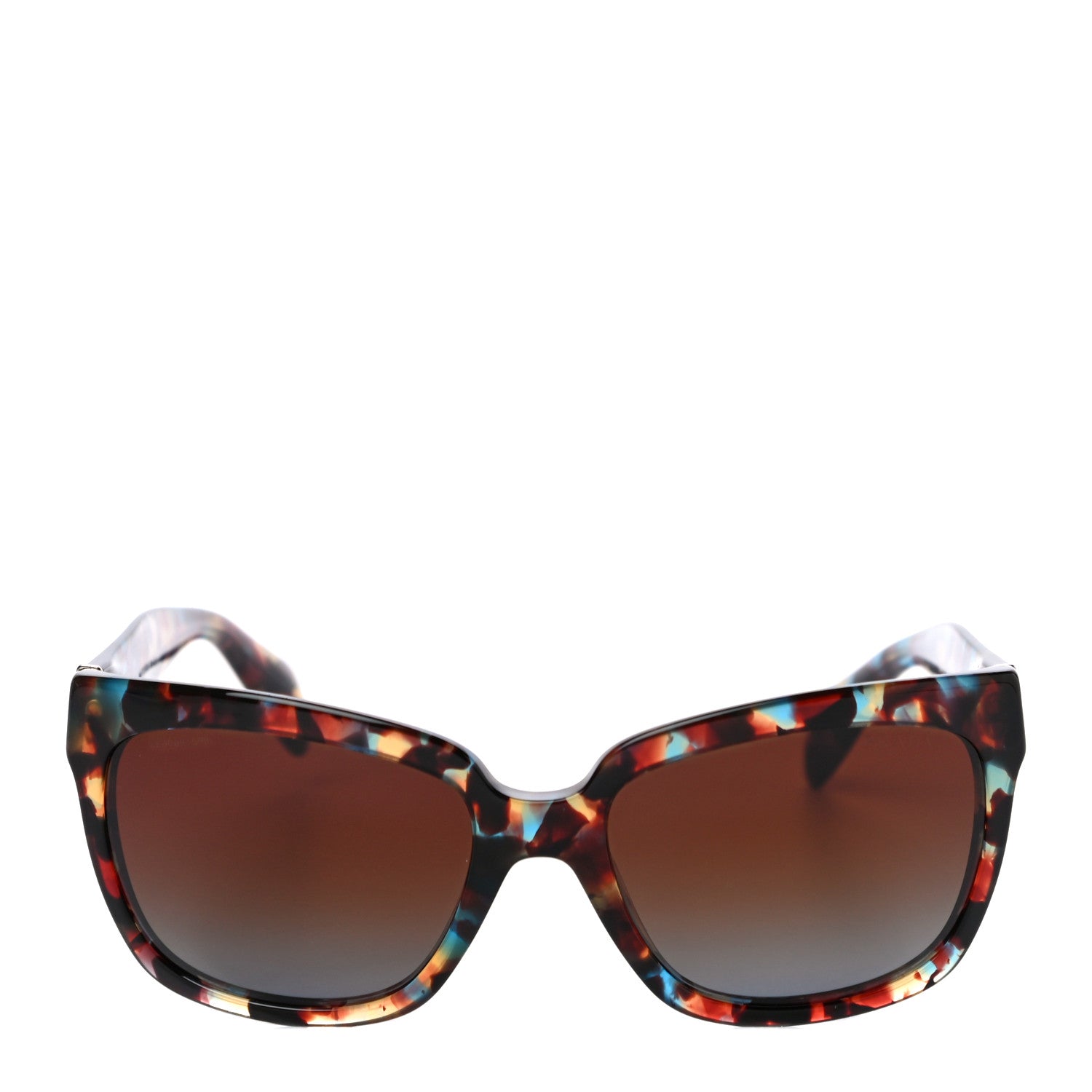 Prada Square Sunglasses SPR 07P Tortoise Blue 4 of 7