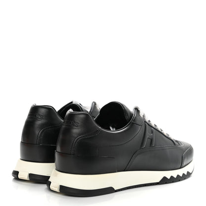 Hermes Calfskin Womens Trail Sneakers 39.5 Black 4 of 8