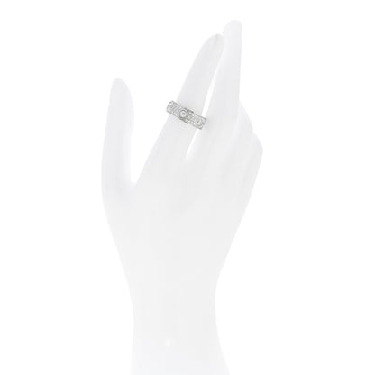 Cartier 18K White Gold Diamond LOVE Paved Ring 52 6 2 of 4