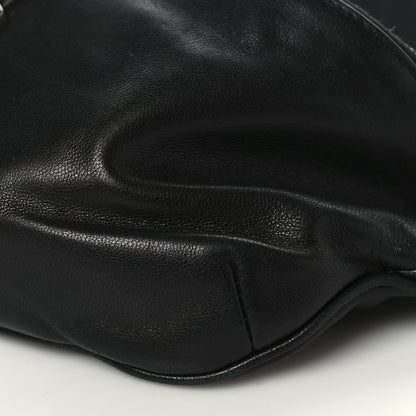 Saint Laurent Lambskin Monogram Belt Bag Black 9 of 9