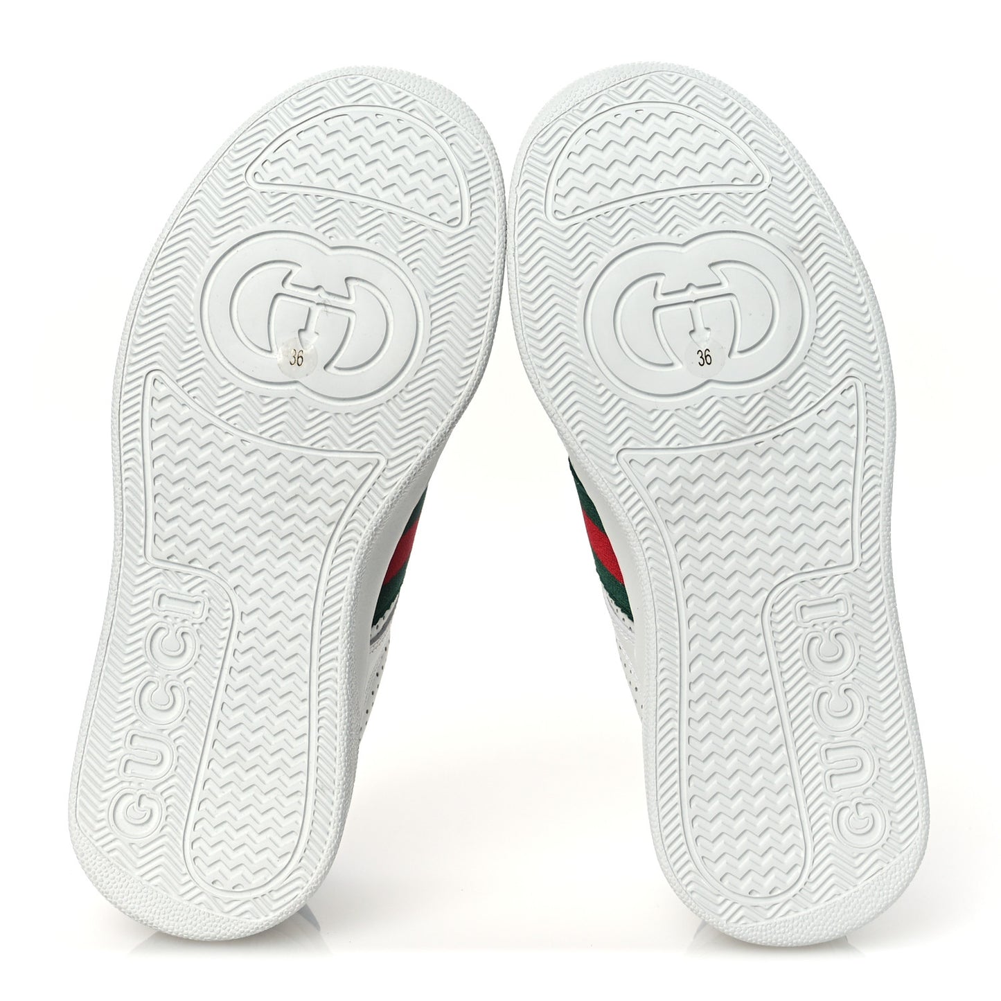 Calfskin Web Perforated Womens Platform 55mm Sneakers 36 White Bright Splash