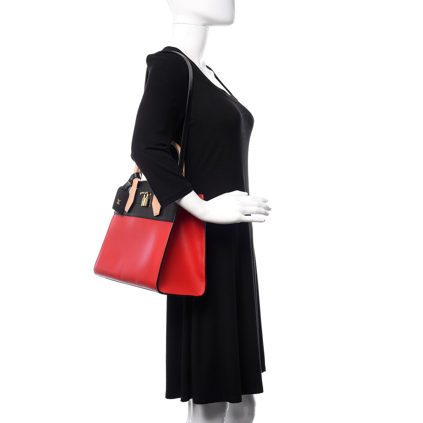 Calfskin City Steamer MM Rouge Black