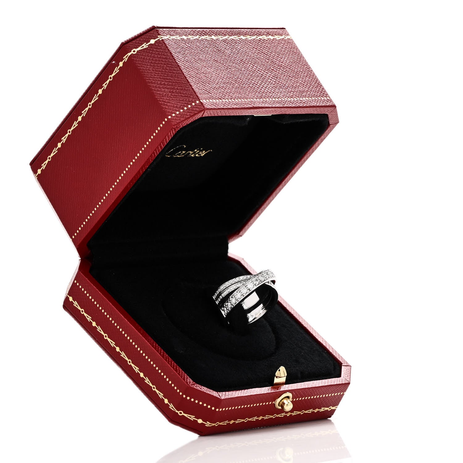 Cartier 18K White Gold Diamond Etincelle de Cartier Ring 52 6 6 of 6
