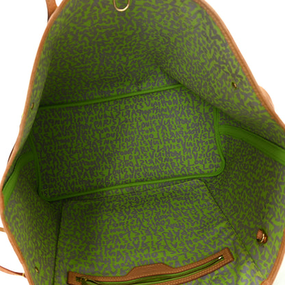 Louis Vuitton Monogram Graffiti Neverfull GM Green 5 of 13