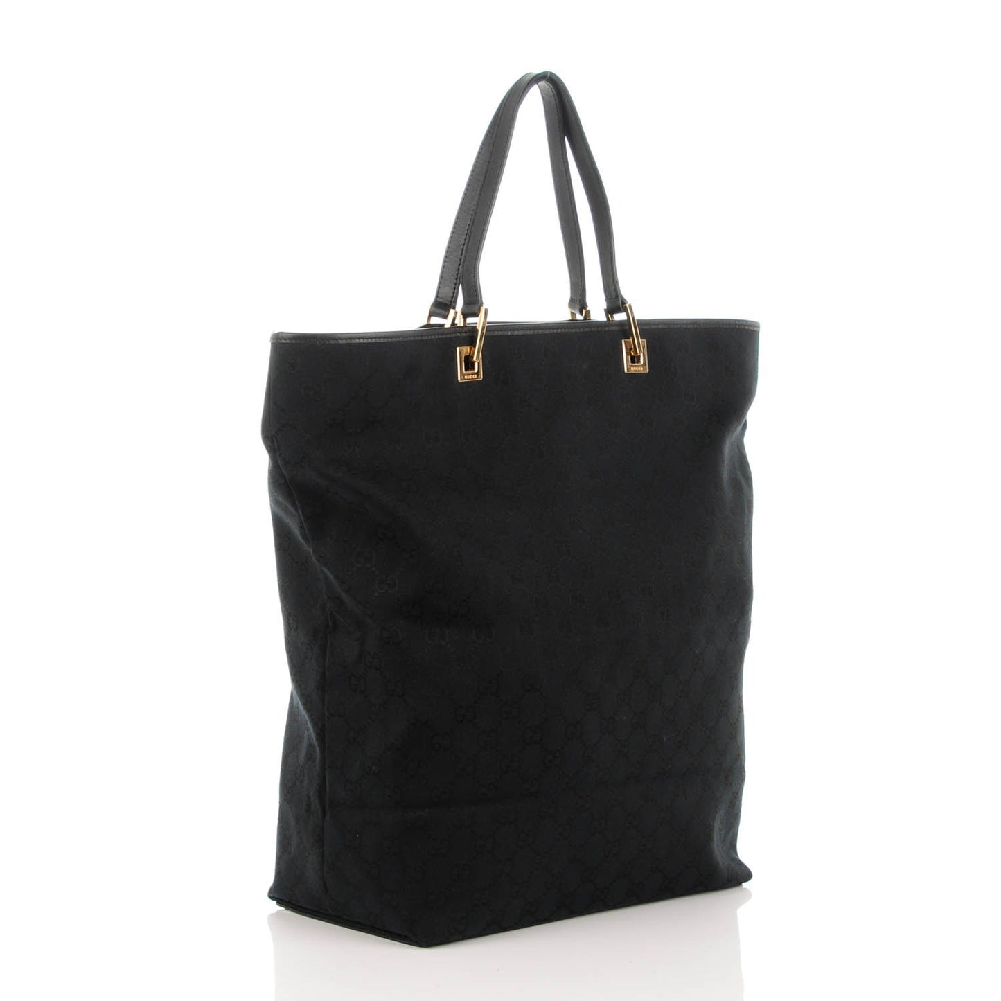 Monogram Large Bucket Tote Black