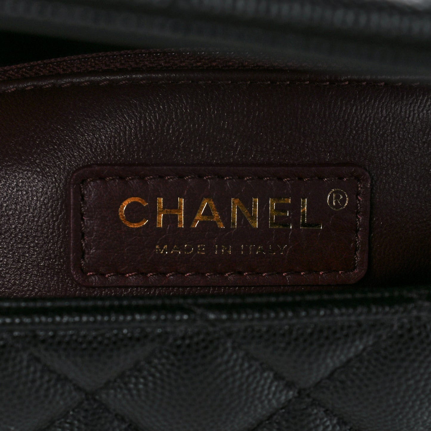 Caviar Quilted Medium Coco Handle Flap Black