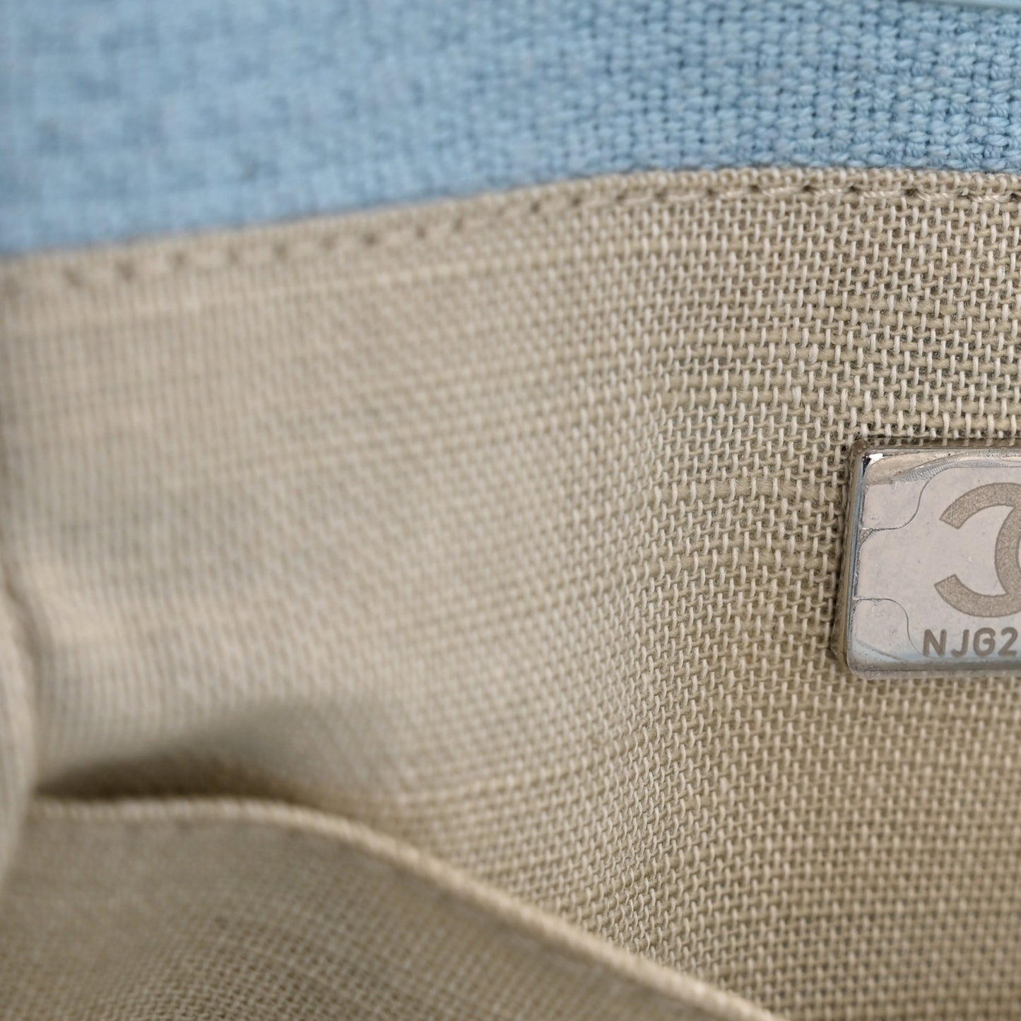 Mixed Fibers Small Deauville Tote Light Blue