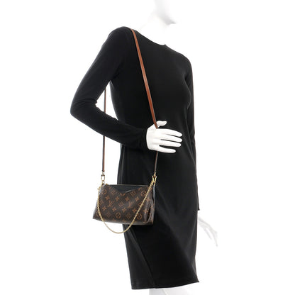 Louis Vuitton Monogram Pallas Clutch Black 2 of 9