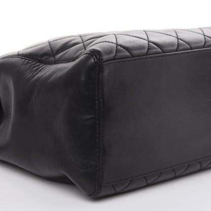 Chanel Calfskin Quilted CC Shopping Tote Black 9 of 16