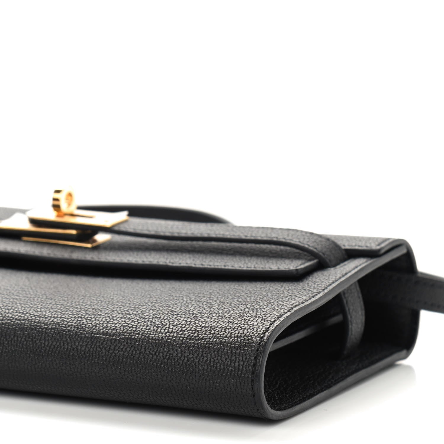 Hermes Chevre Mysore Kelly Wallet To Go Black 9 of 9