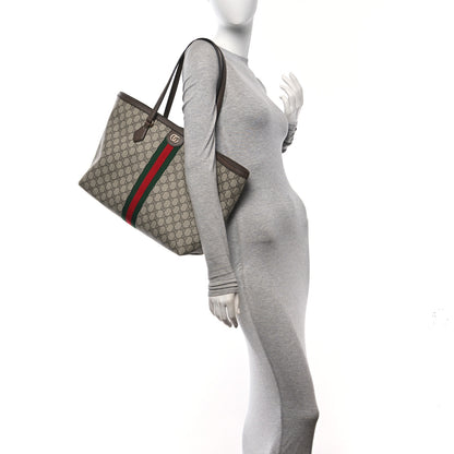 Gucci GG Supreme Monogram Medium Ophidia Shopping Tote Brown 2 of 10