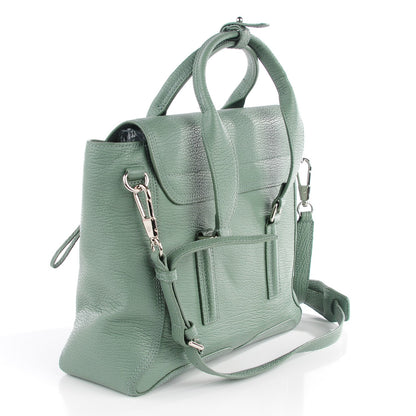 3.1 Phillip Lim 3.1 Textured Calfskin Medium Pashli Satchel Agave 3 of 13