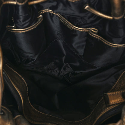 Burberry Prorsum Calfskin Large Studded Warrior Gold 4 of 9