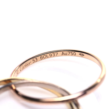 Cartier 18K Pink Yellow White Gold Extra Small Cartier Trinity Ring 53 6.5 4 of 5
