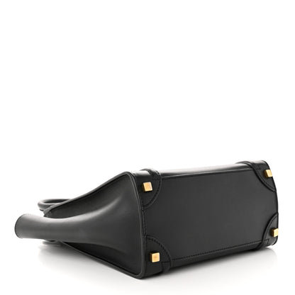 Celine Smooth Calfskin Micro Luggage Black 4 of 11