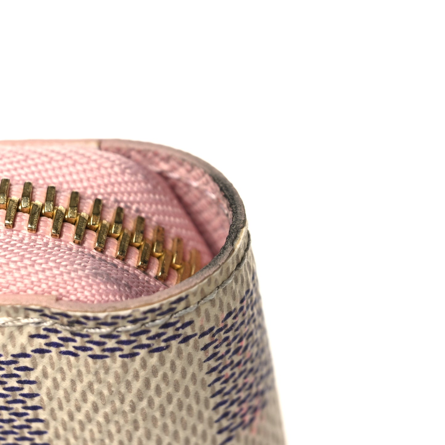 Damier Azur Zippy Wallet Rose Ballerine