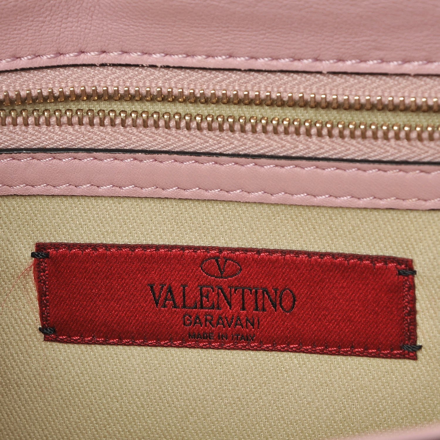 Valentino Garavani Vitello Crystal Embellished Medium Glam Lock Rockstud Flap Pop Gardenia 4 of 5