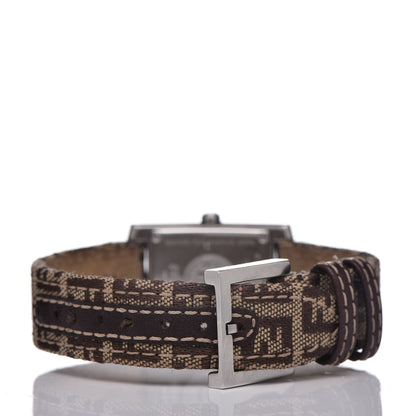 Fendi Stainless Steel Canvas 22mm Quartz Watch Black 4 of 8