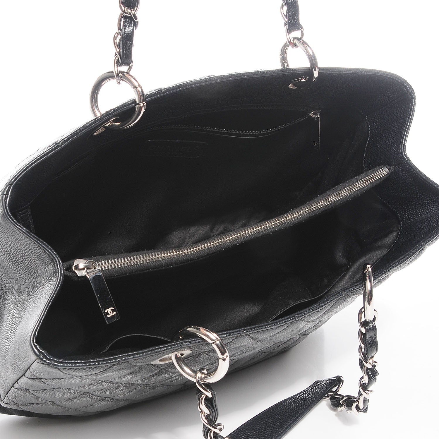 Chanel Caviar Quilted Grand Shopping Tote GST Black 5 of 7