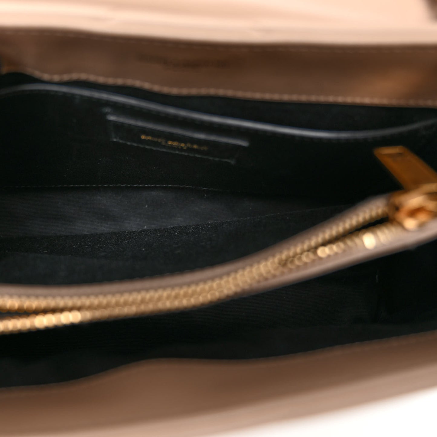 Calfskin Y Quilted Monogram Small Loulou Chain Satchel Dark Beige