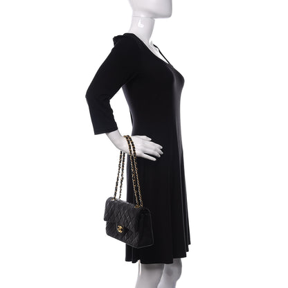 Chanel Lambskin Quilted Small Double Flap Black 3 of 12