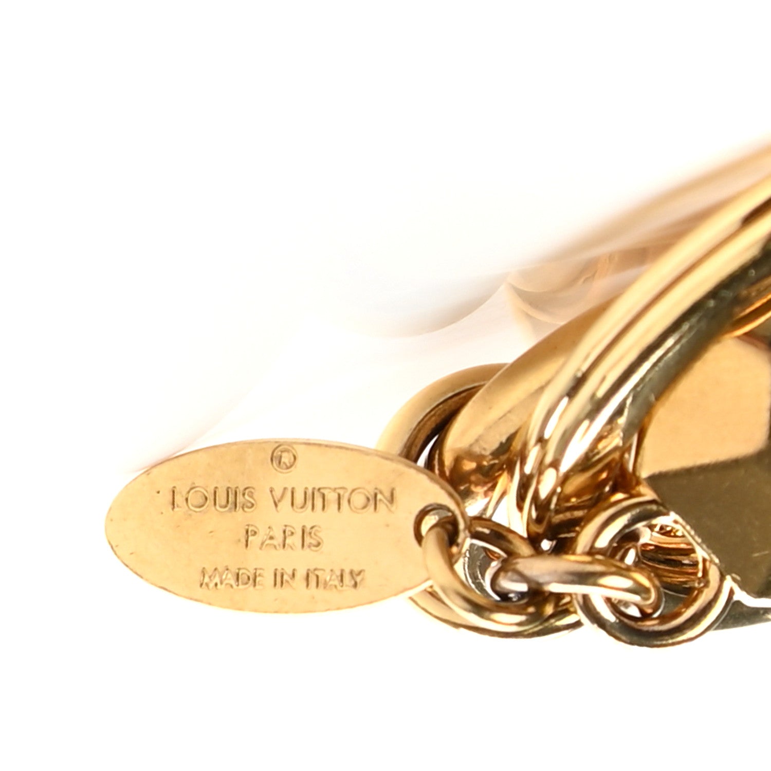 Louis Vuitton LV Facettes Bag Charm Key Holder Gold 4 of 6