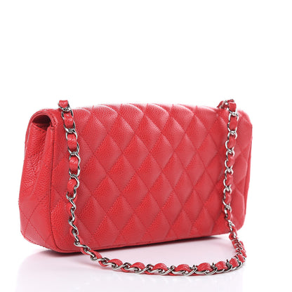 Chanel Caviar Quilted East West Flap Red 3 of 10
