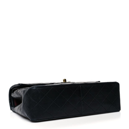 Chanel Lambskin Quilted Medium Double Flap Black 3 of 12