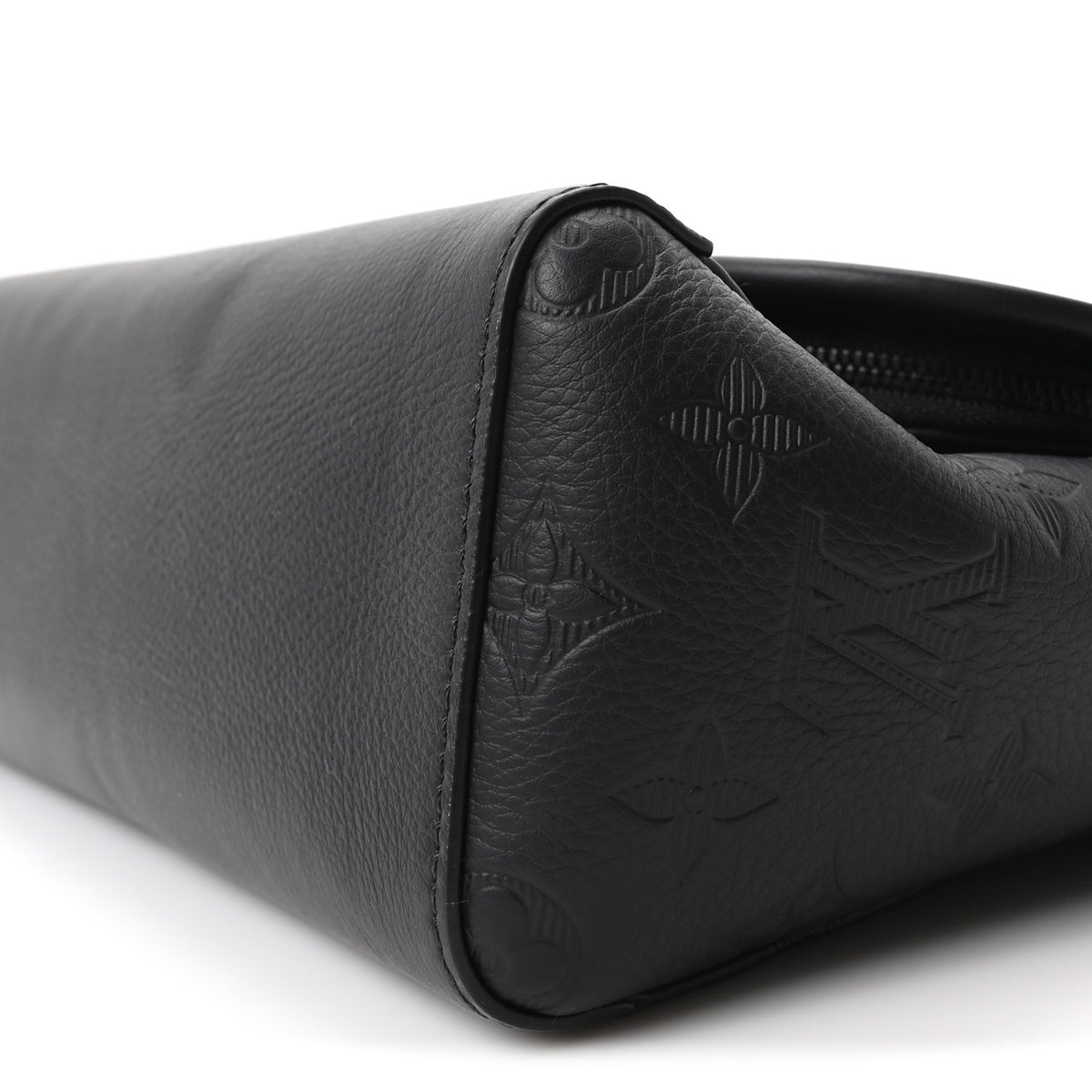 Calfskin Monogram Shadow Pulse Messenger  Black