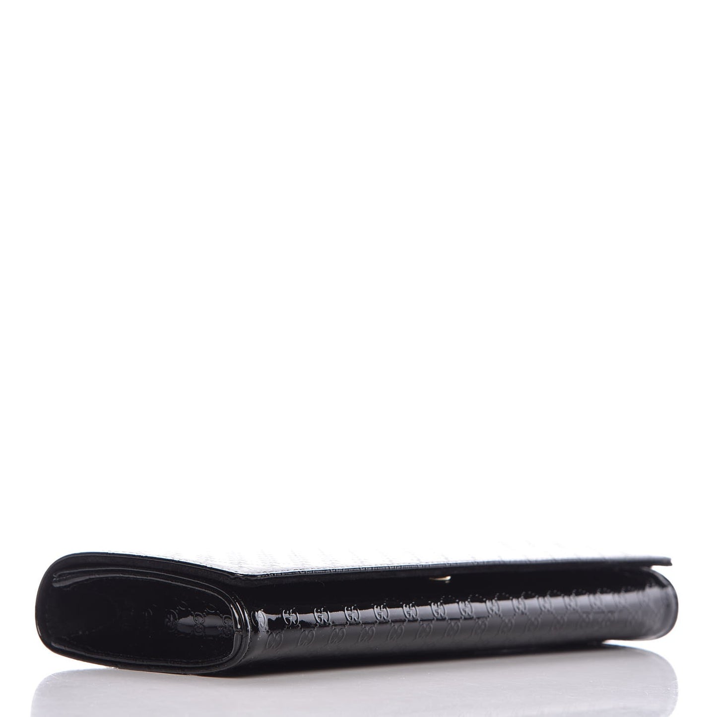 Patent Microguccissima Small Broadway Clutch Black