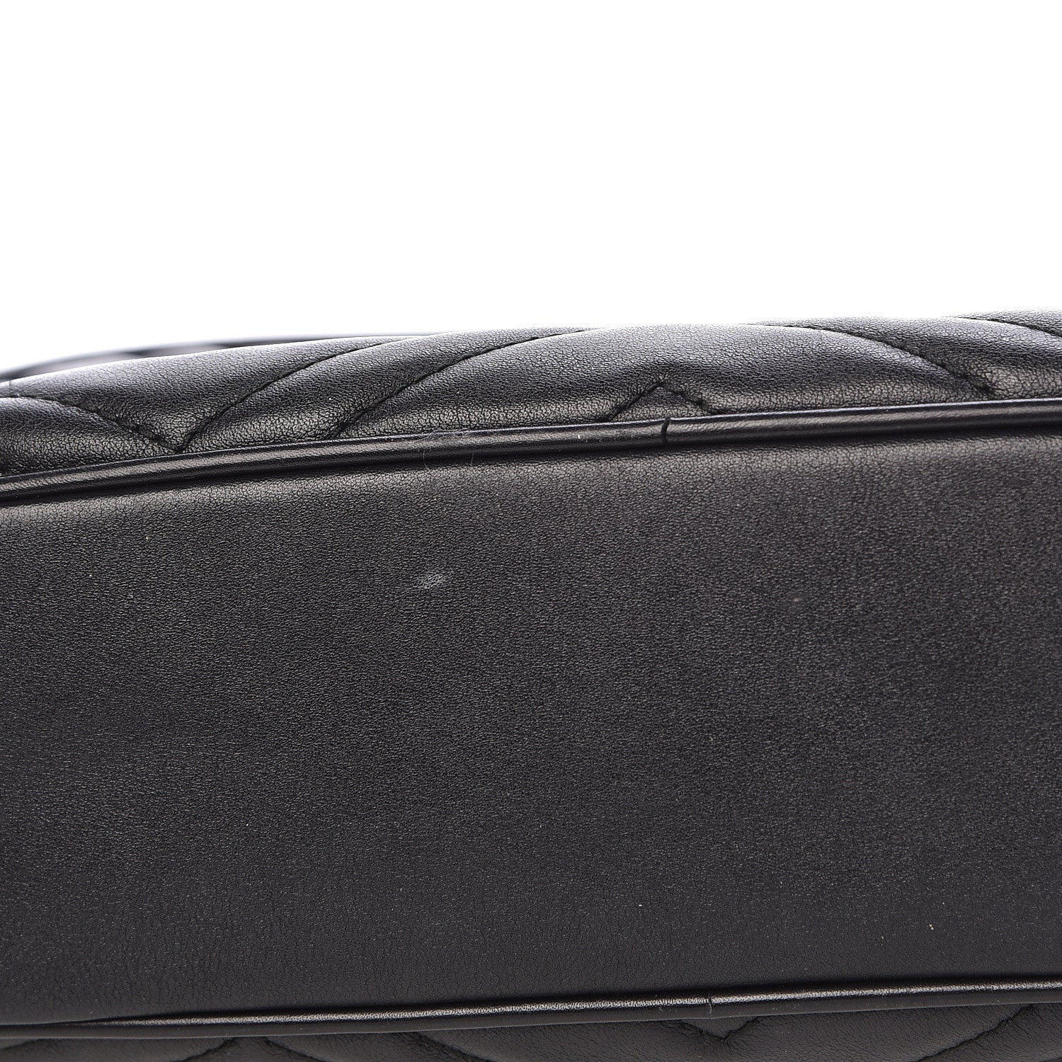 Gucci Calfskin Matelasse Small GG Marmont Chain Shoulder Bag Black 11 of 14