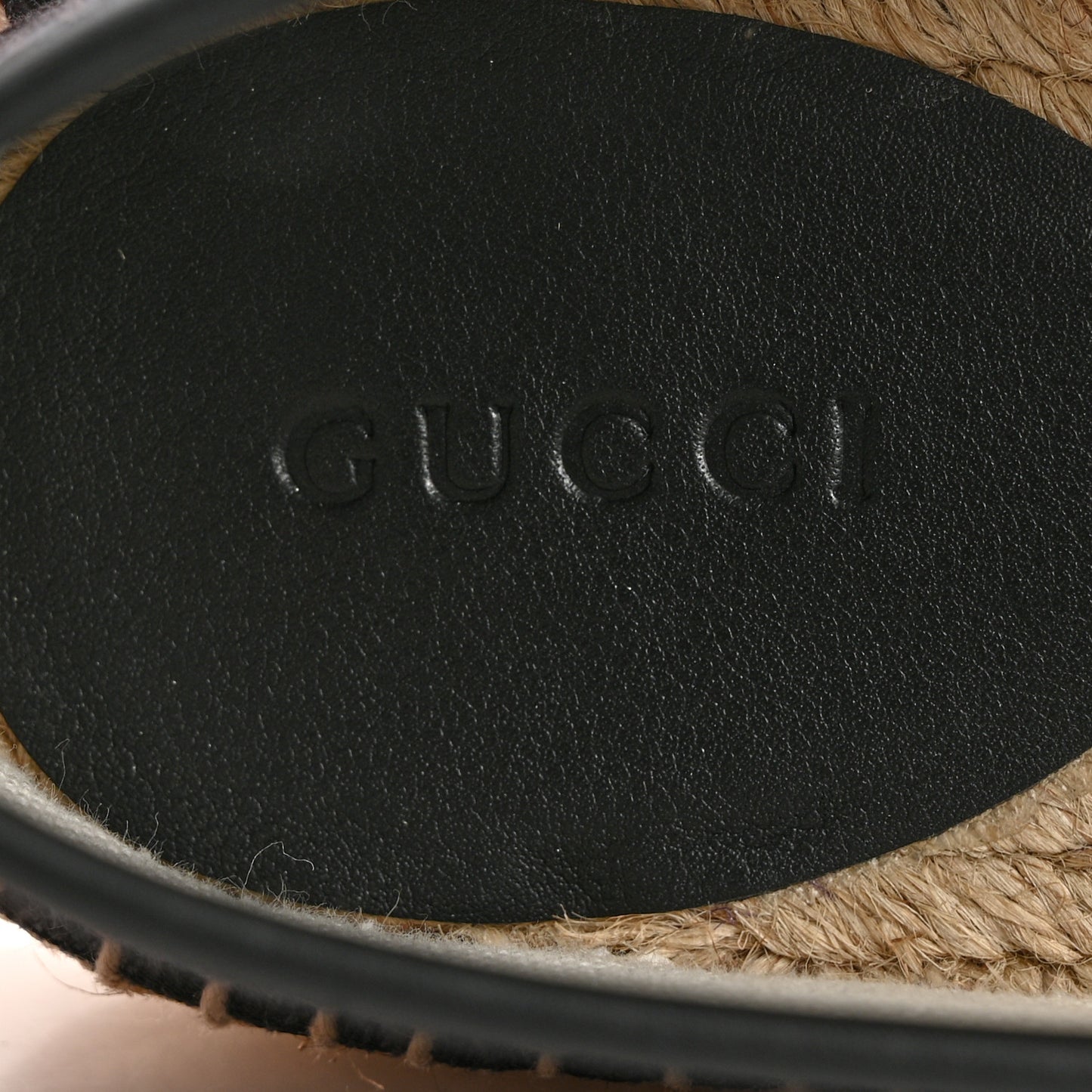 Monogram Espadrilles 37.5 Black