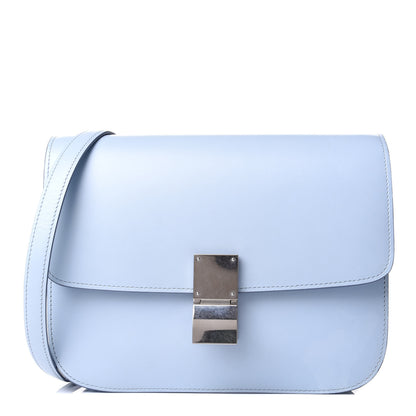 Celine Box Calfskin Medium Classic Box Flap Bag Pale Blue 1 of 5