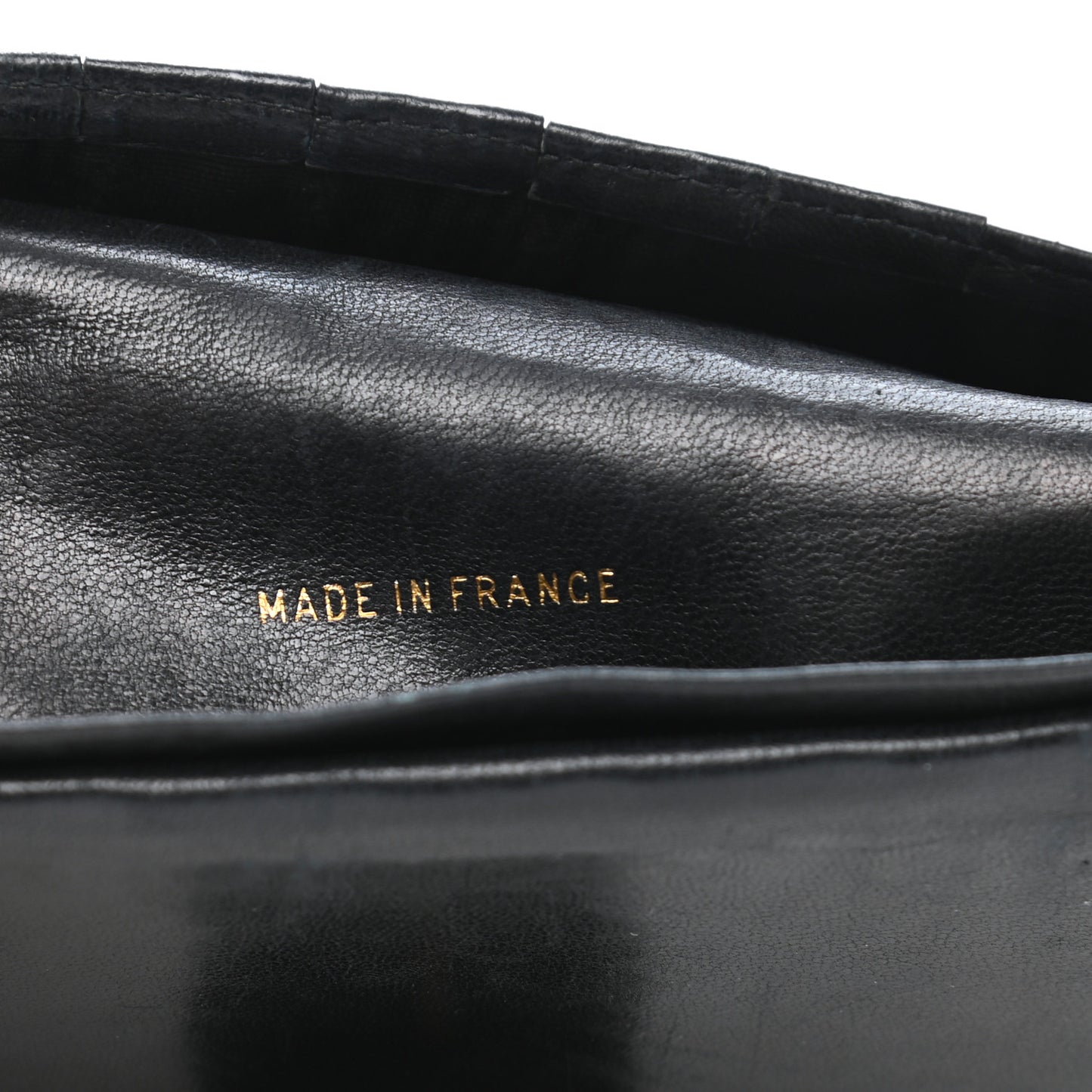 Caviar Stitched French Wallet Black