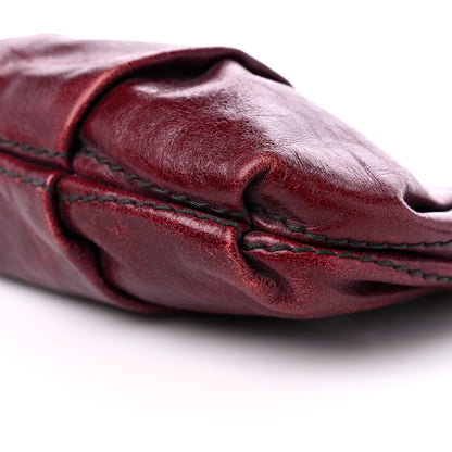 Prada Vitello Shine Mordore Wristlet Clutch Red 8 of 10