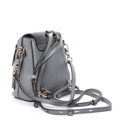 Chloe Suede Calfskin Mini Faye Backpack Cloudy Blue 2 of 9