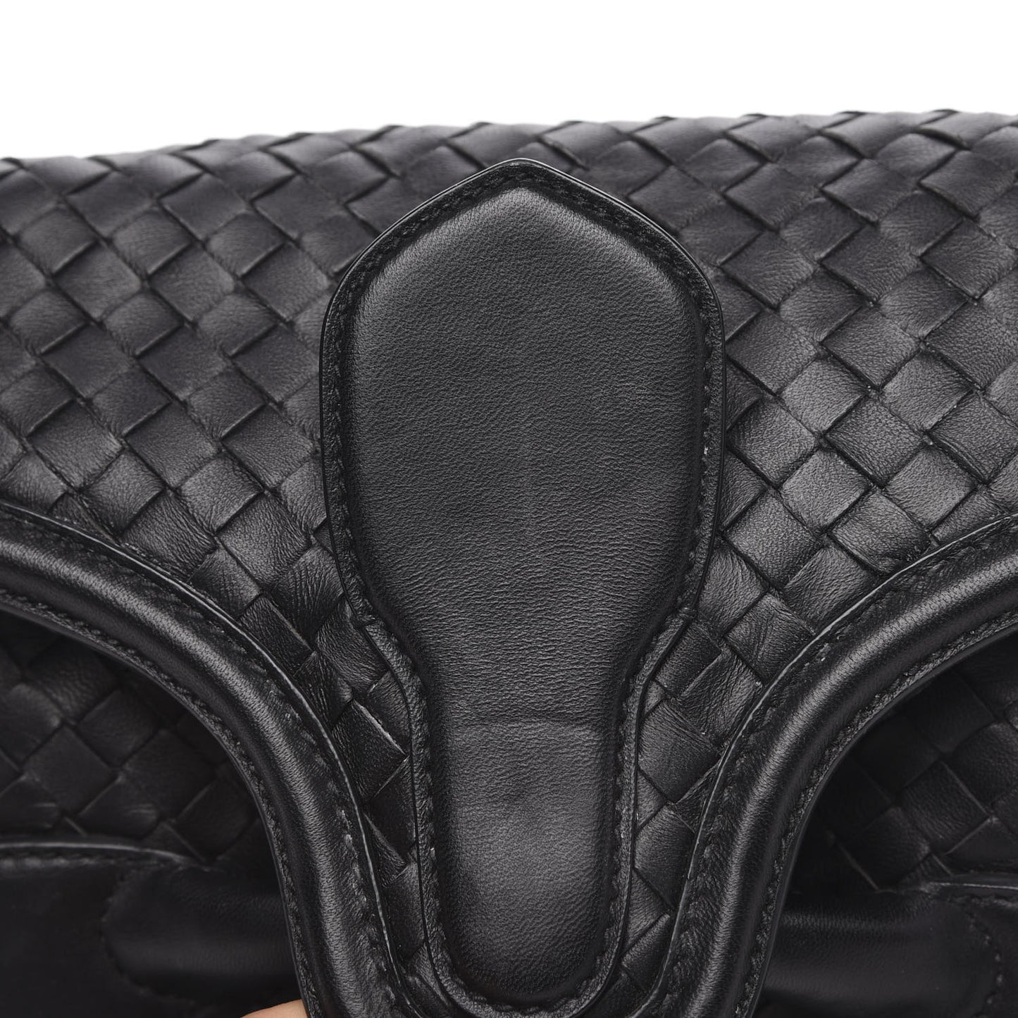 Nappa Intrecciato Rialto Shoulder Bag Black