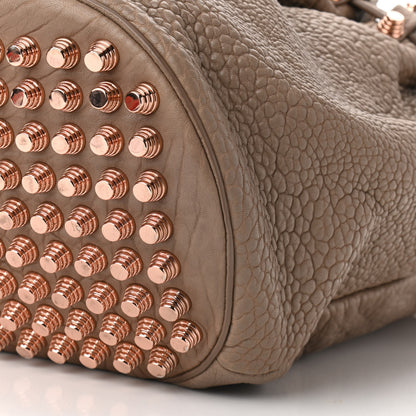 Alexander Wang Pebbled Lambskin Diego Bucket Bag Latte Rose Gold Hardware 9 of 9