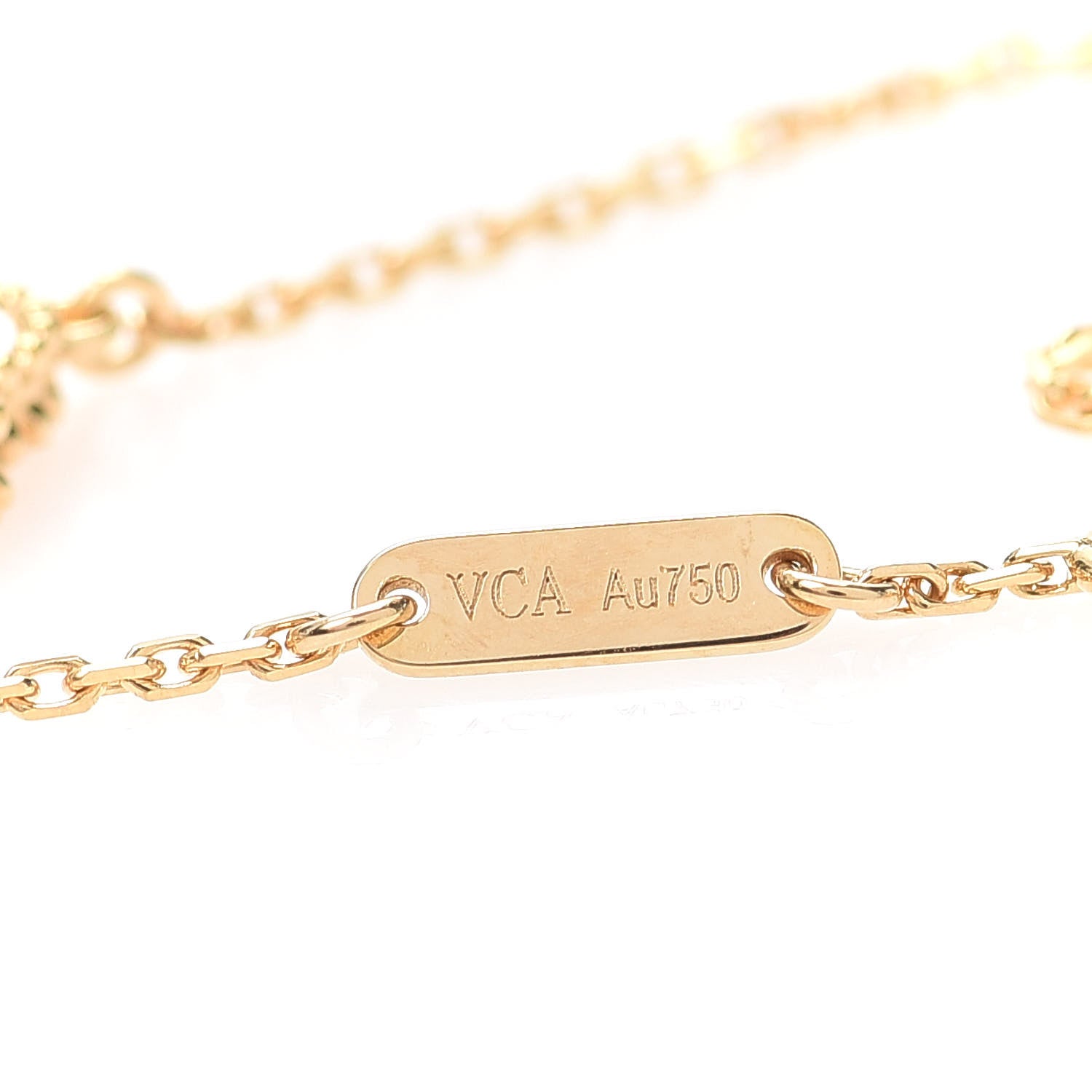 Van Cleef & Arpels 18K Yellow Gold Mother of Pearl Sweet Alhambra Bracelet 5 of 7
