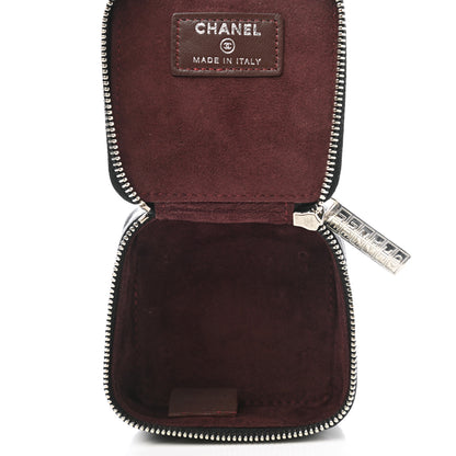 Chanel Lambskin Quilted Jewelry Travel Case Black 5 of 11