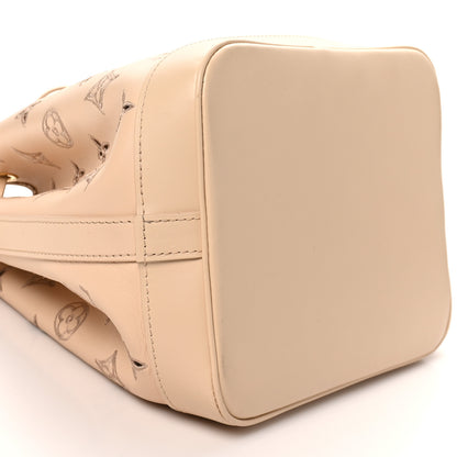 Louis Vuitton Calfskin Monogram Cutout Petit Noe Neutral 8 of 9