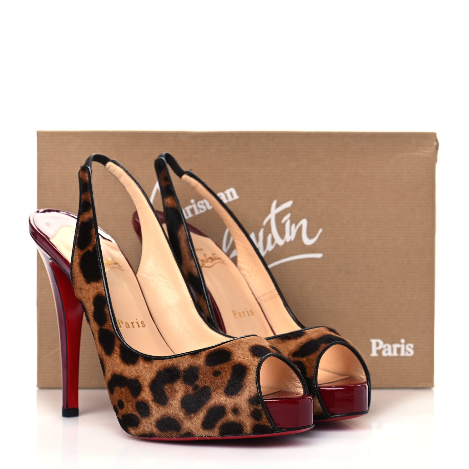 Christian Louboutin Calf Hair Leopard Very Prive 120 Pumps 38 9 of 9