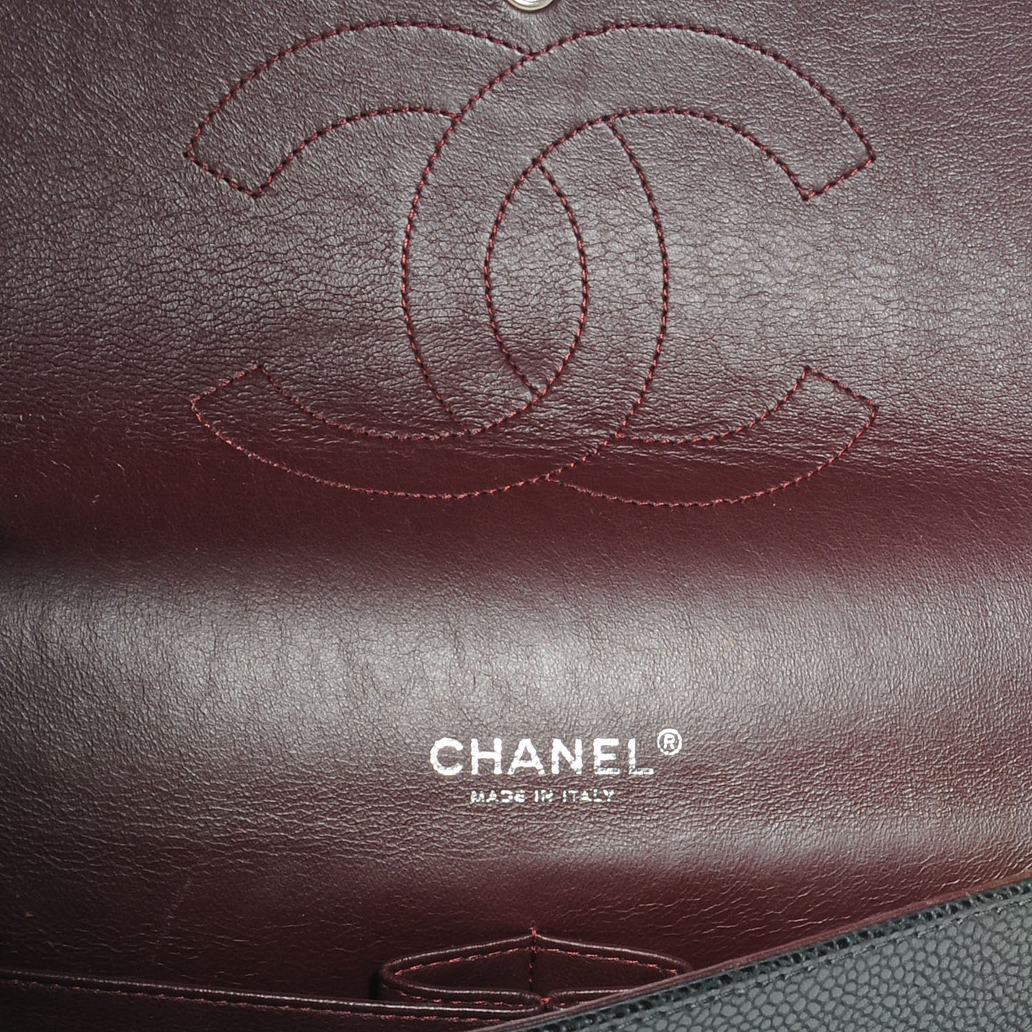 Caviar Quilted Maxi Double Flap Black