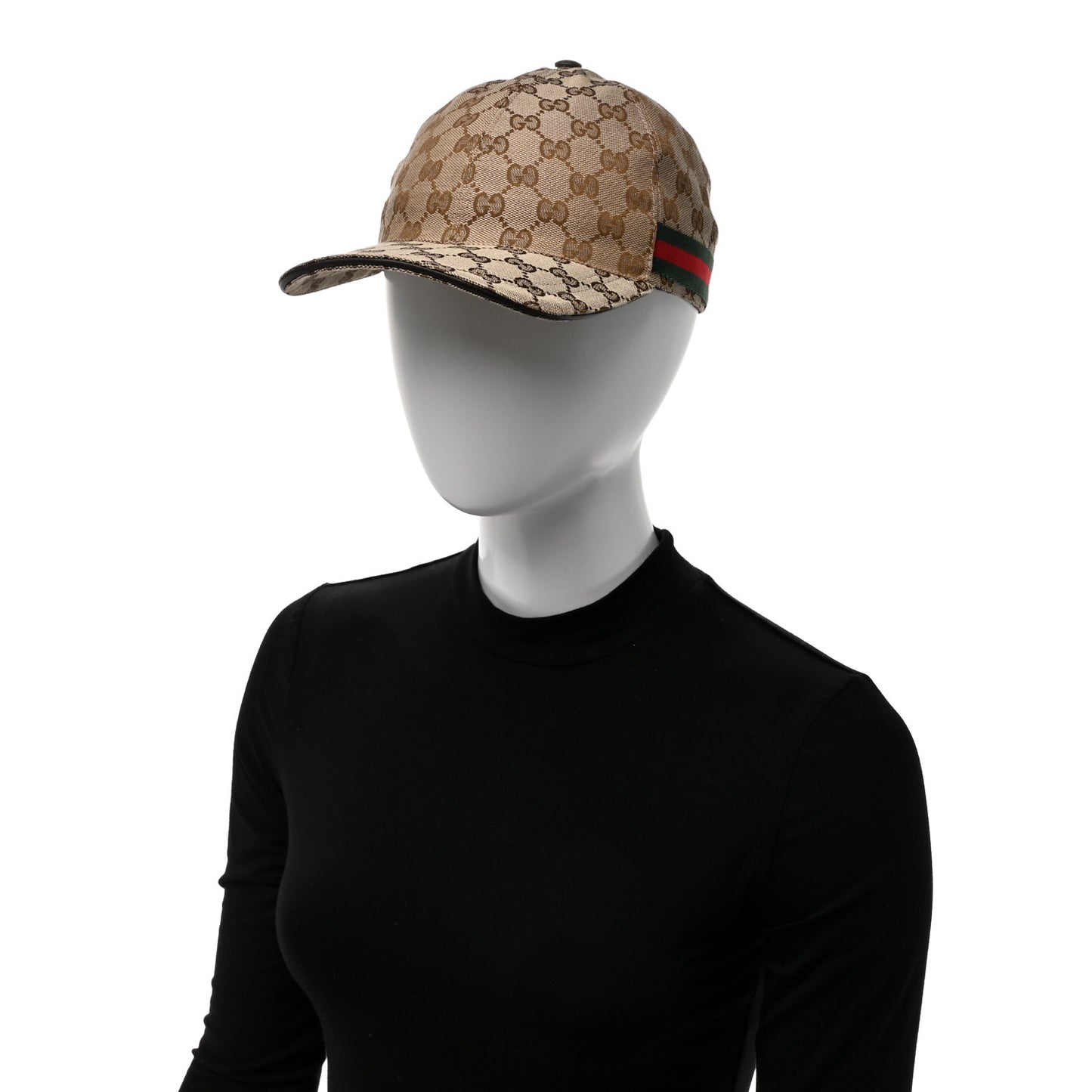 Monogram Web Baseball Hat M Beige Cocoa