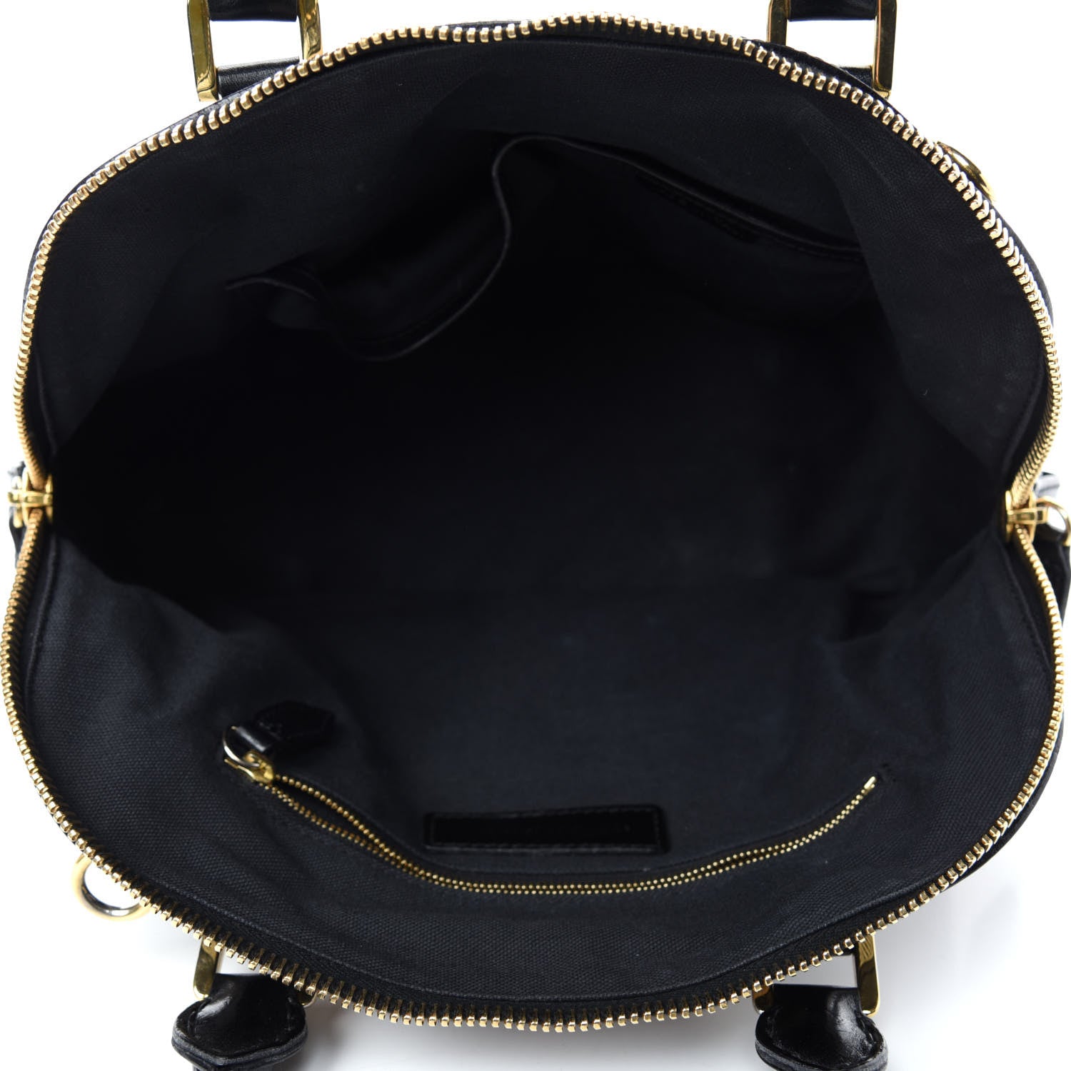 Burberry Bridle Calfskin House Check Small Orchard Bowling Bag Black 5 of 17
