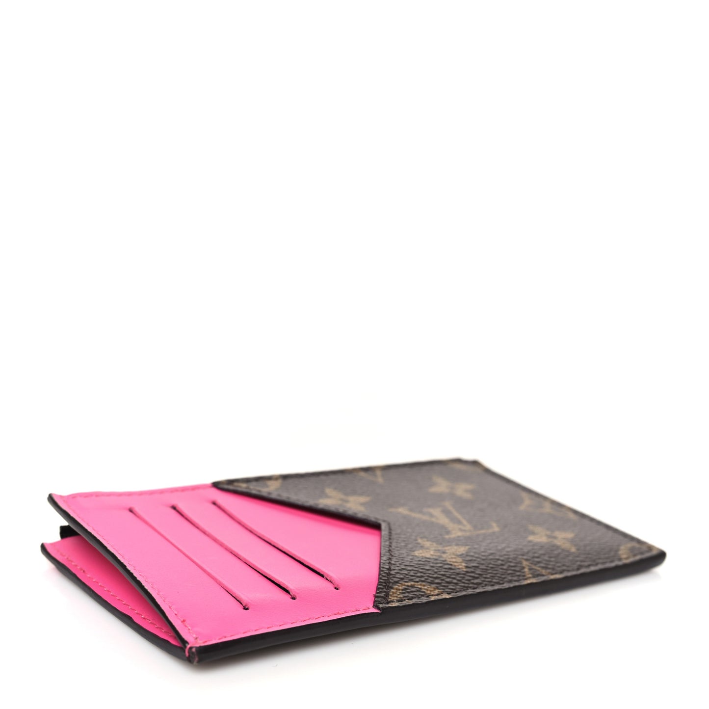 Monogram Calfskin Coin Card Holder Rose